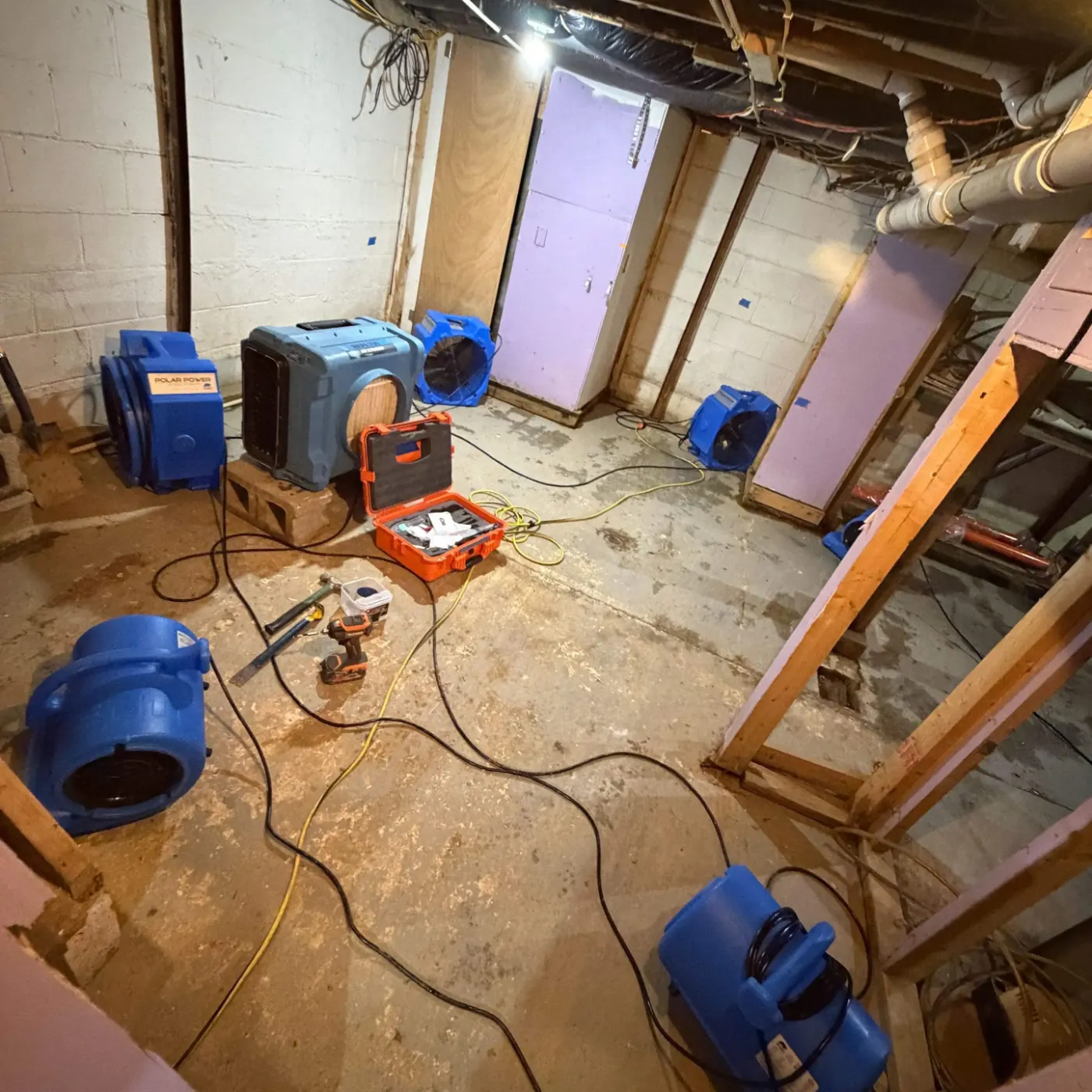 Storm-driven water mitigation in Centerville